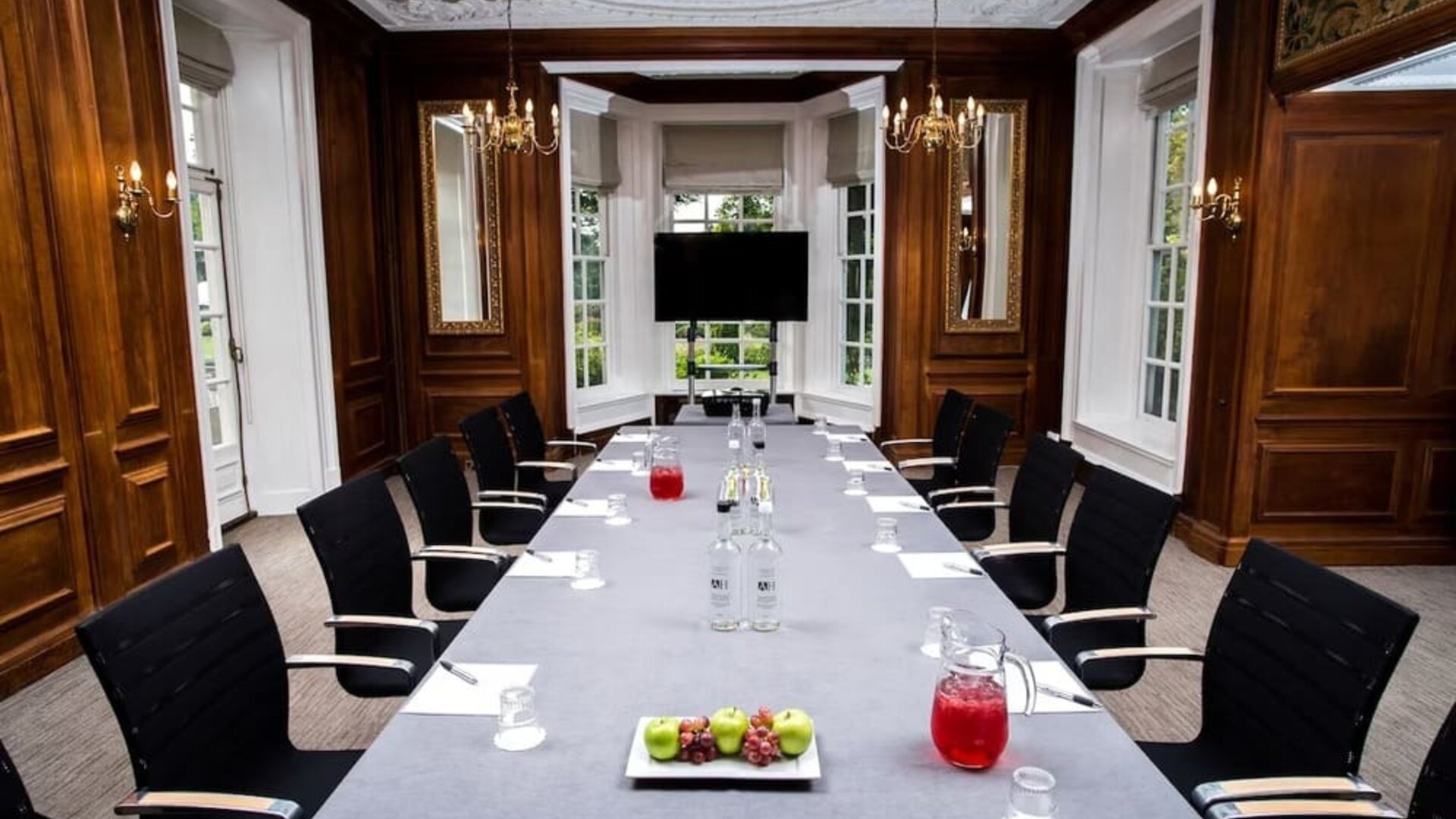 Professional meeting room at Barnett Hill Hotel.