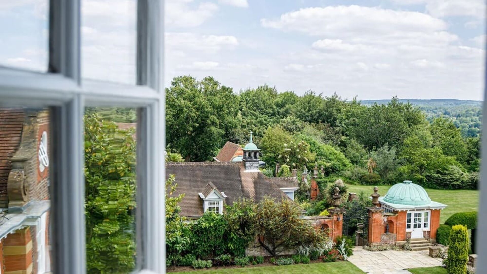 Room view to the hotel's garden at Barnett Hill Hotel.