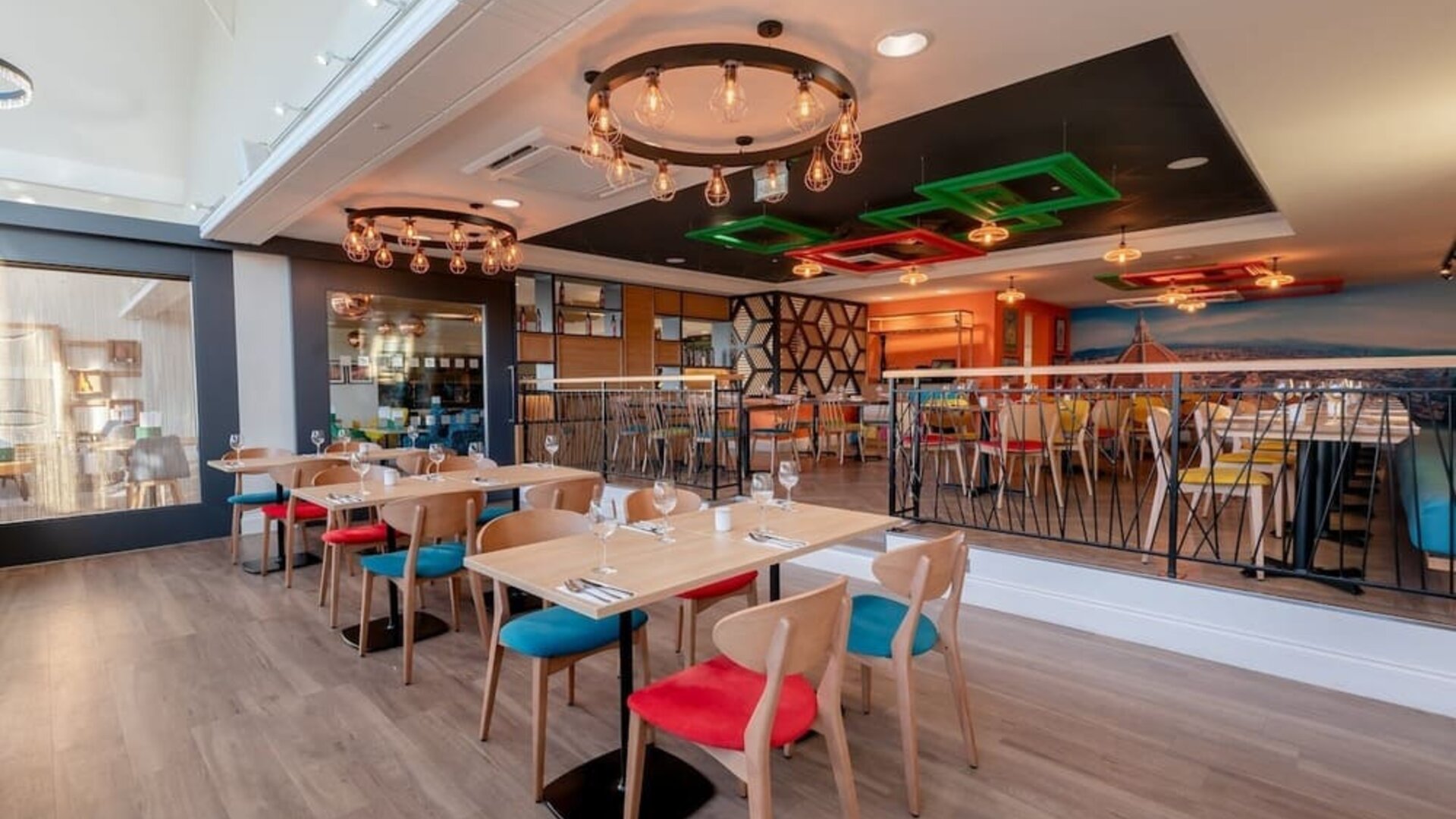 Dining area at Holiday Inn Leicester-Wigston.