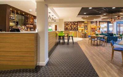 Hotel bar at Holiday Inn Leicester-Wigston.
