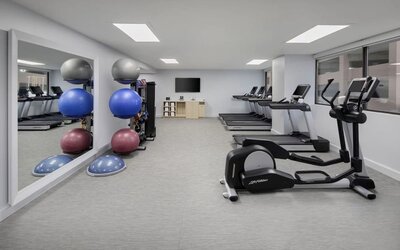 Fitness center available at Hyatt Regency Milwaukee.