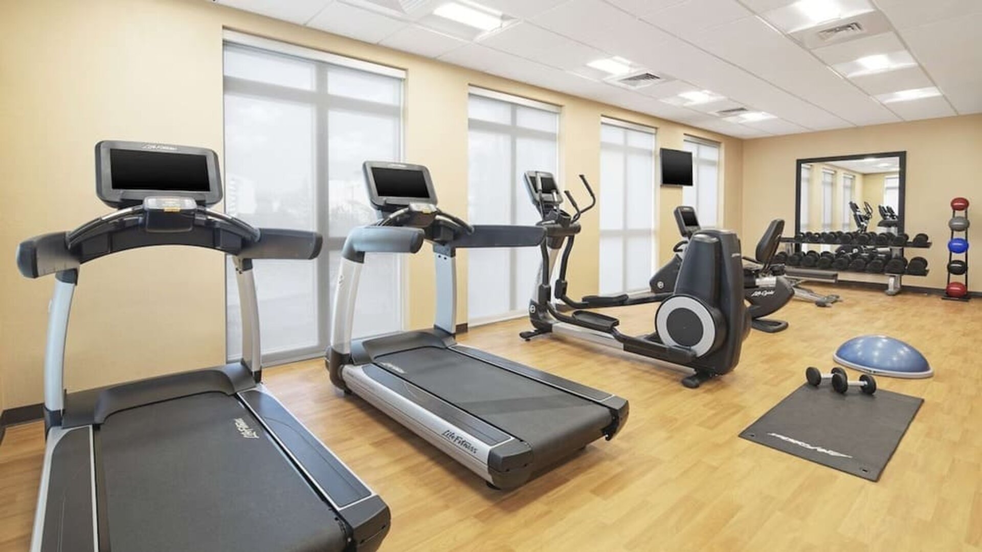 Fitness center available at Hyatt Place Jacksonville / St. Johns Town Center.