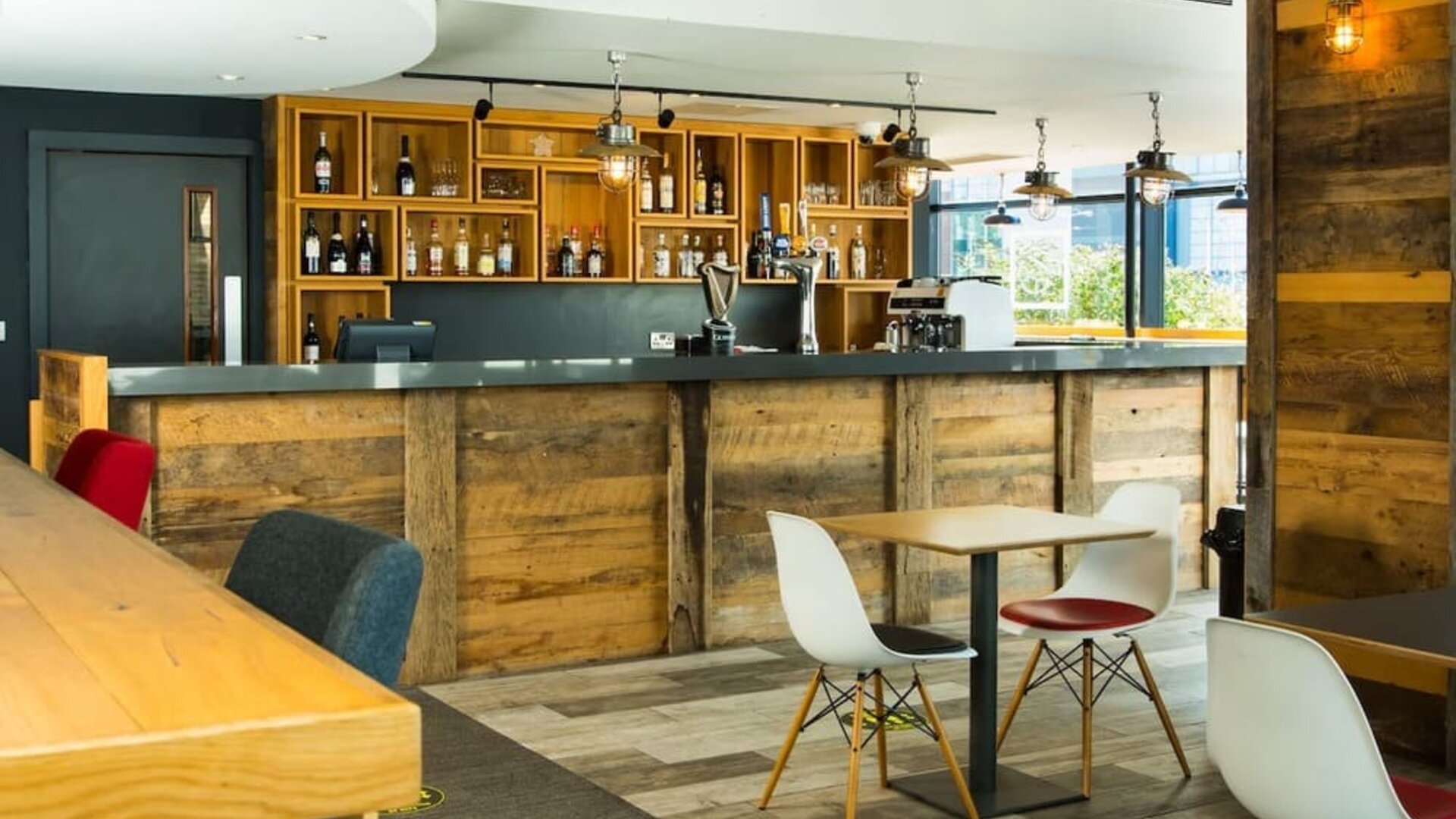 Hotel bar at ibis Leicester City.