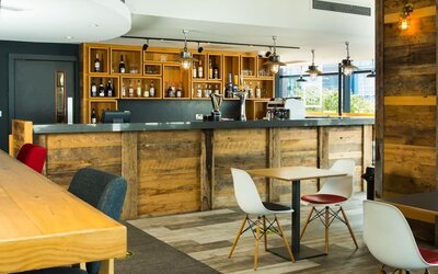 Hotel bar at ibis Leicester City.