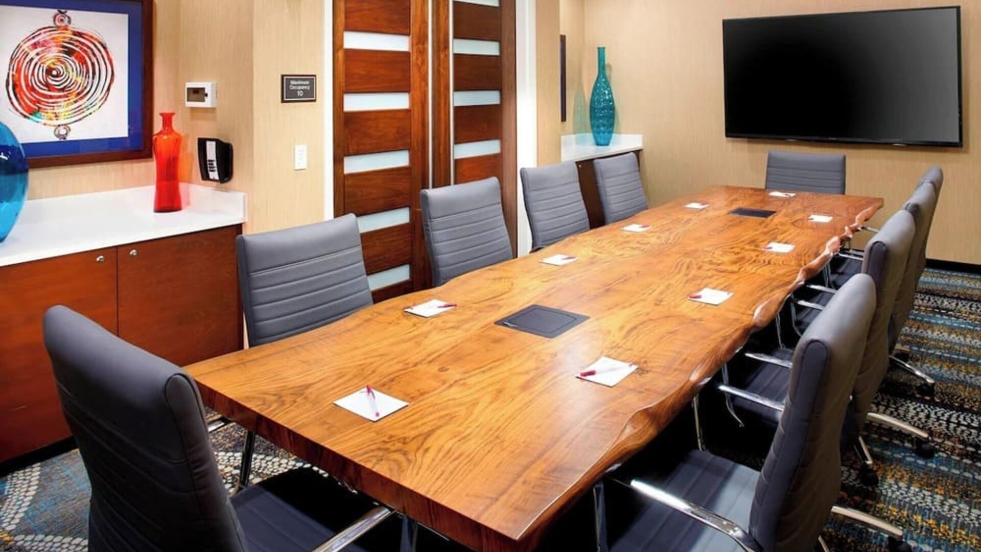 Meeting room at Residence Inn Secaucus.