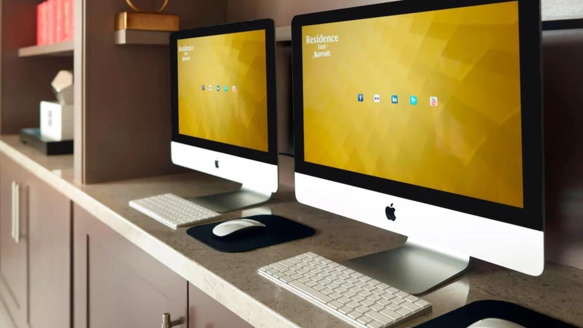 Business center available at Residence Inn Columbus.