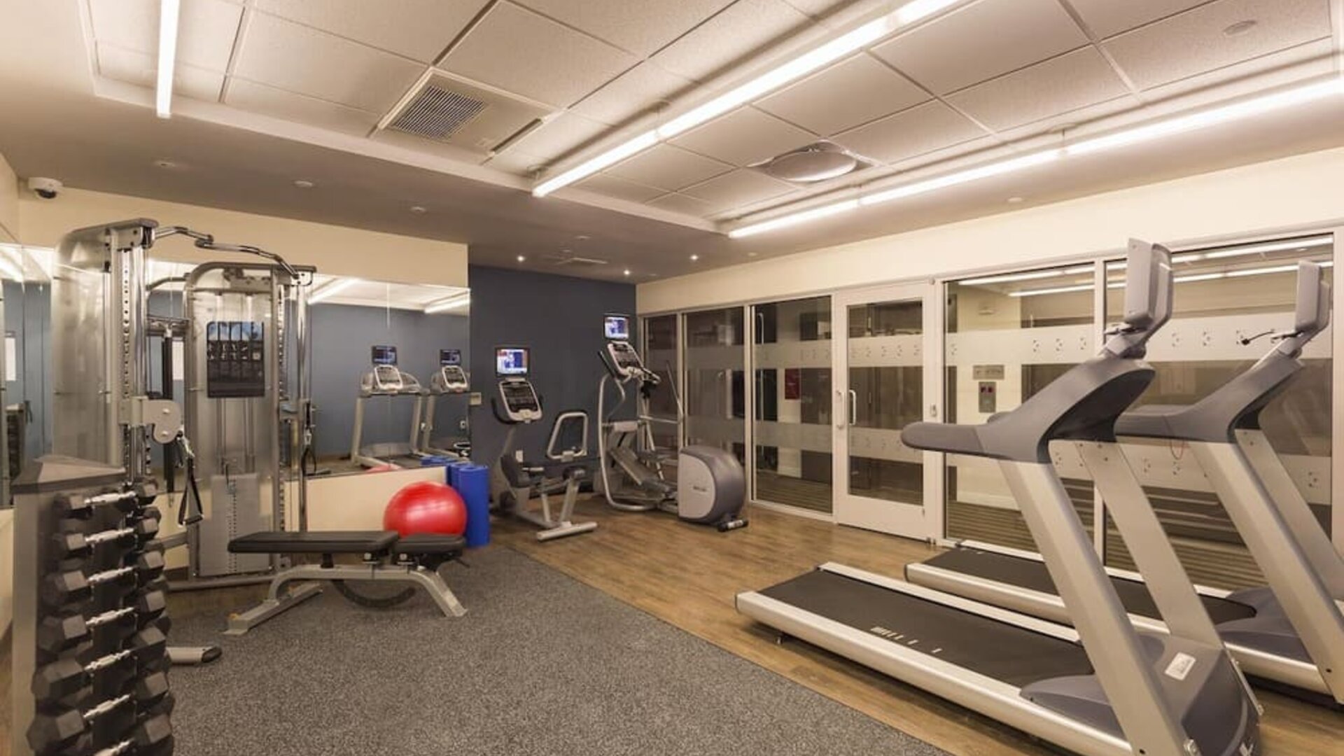 Ftness center at Edge Hotel NYC.