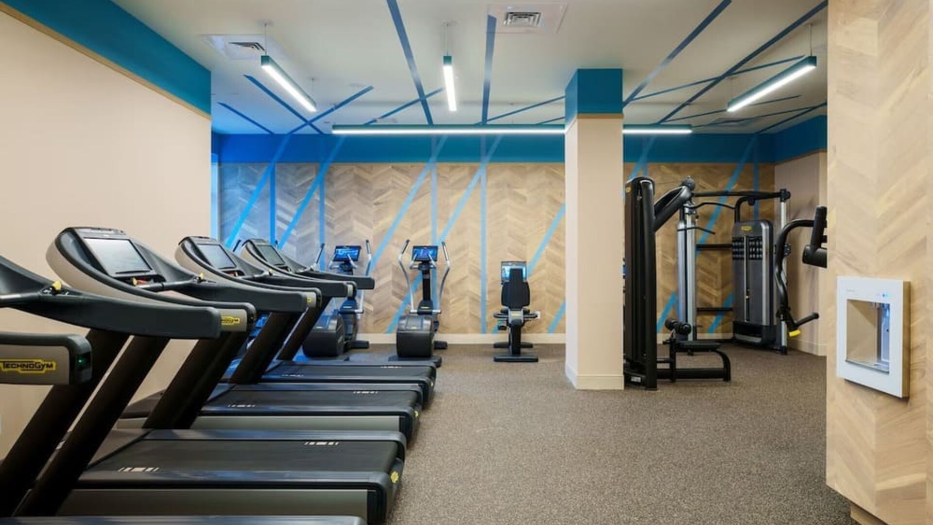 Fitness center available at Renaissance Meadowlands Hotel.