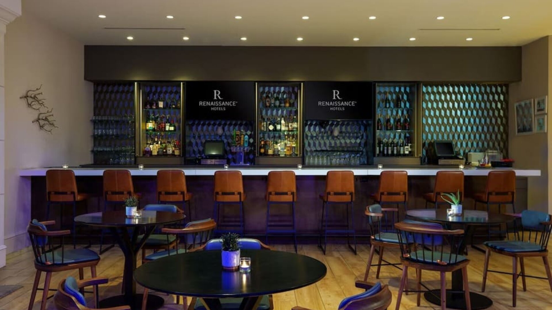 Hotel bar at Renaissance Meadowlands Hotel.