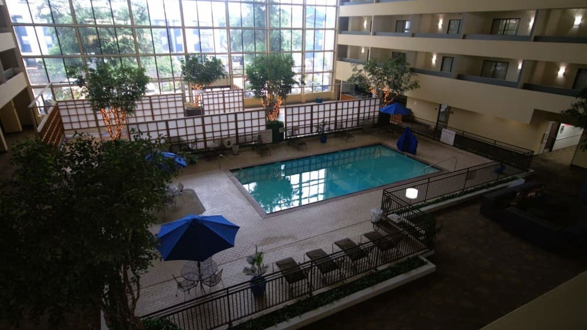 Indoor pool at Atrium Hotel & Suites.