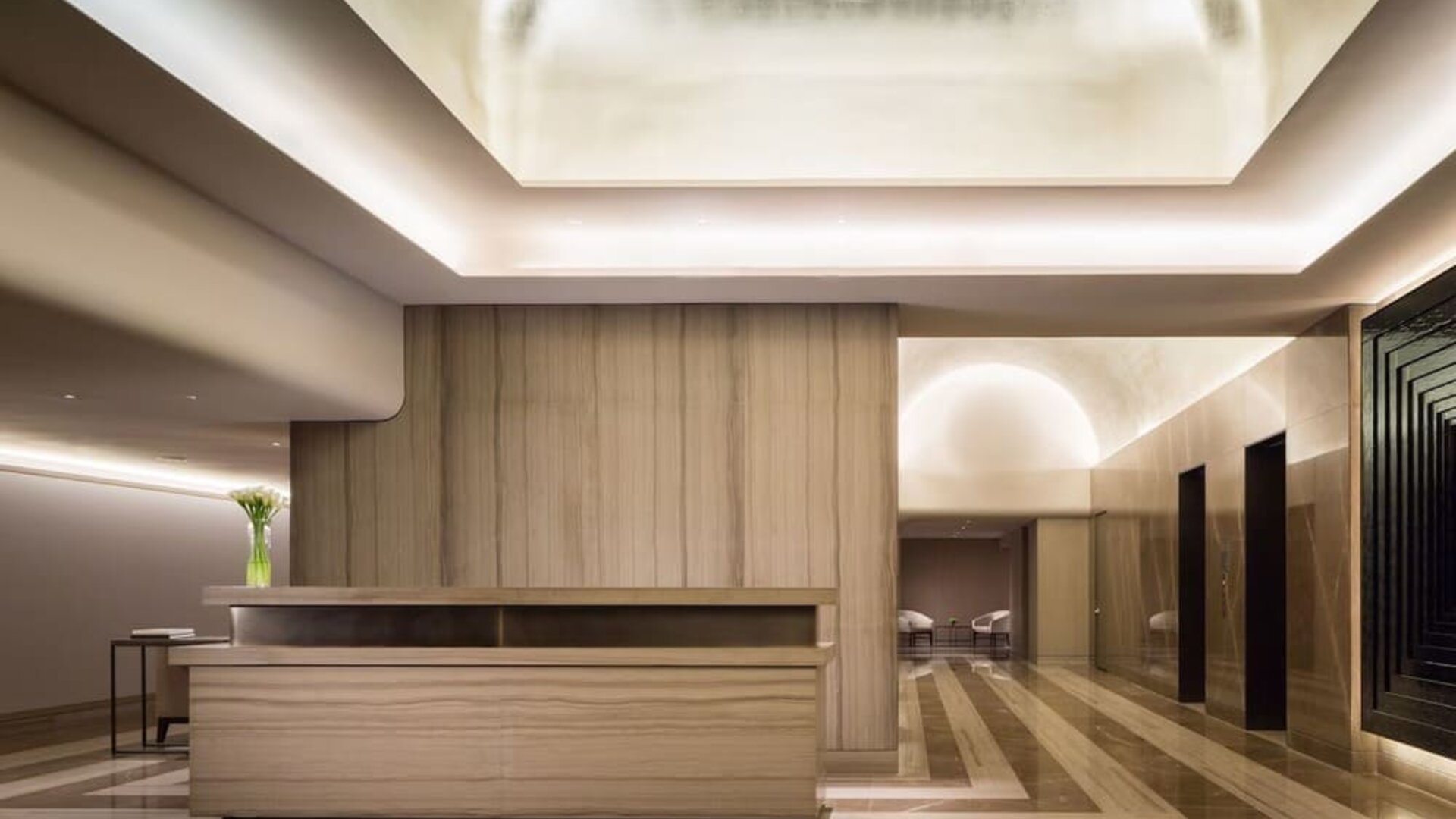 Hotel reception at The Knickerbocker Hotel.