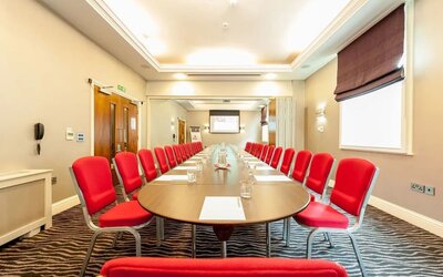 Professional meeting room at Mercure Nottingham City Centre Hotel.