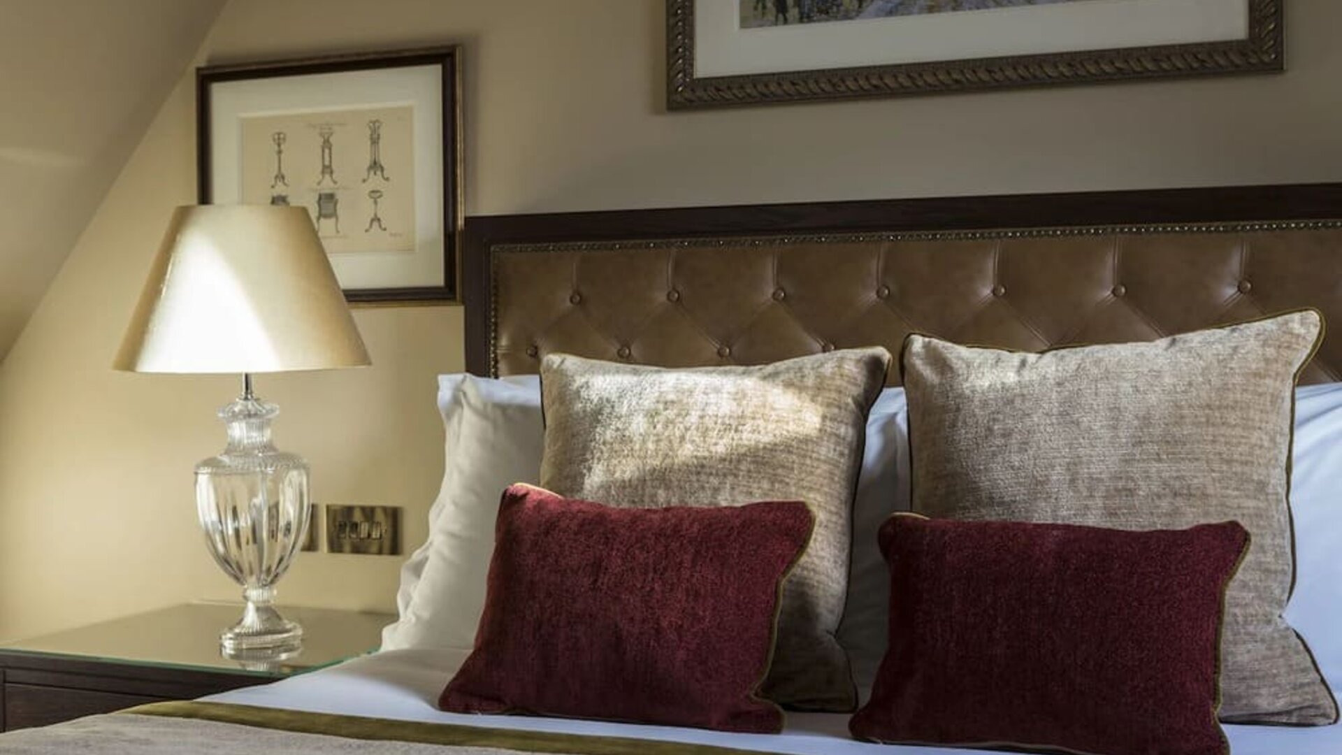 Comfortable king bed at St Paul's Hotel.