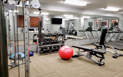 Fitness center at Staybridge Suites Baltimore - Inner Harbor.