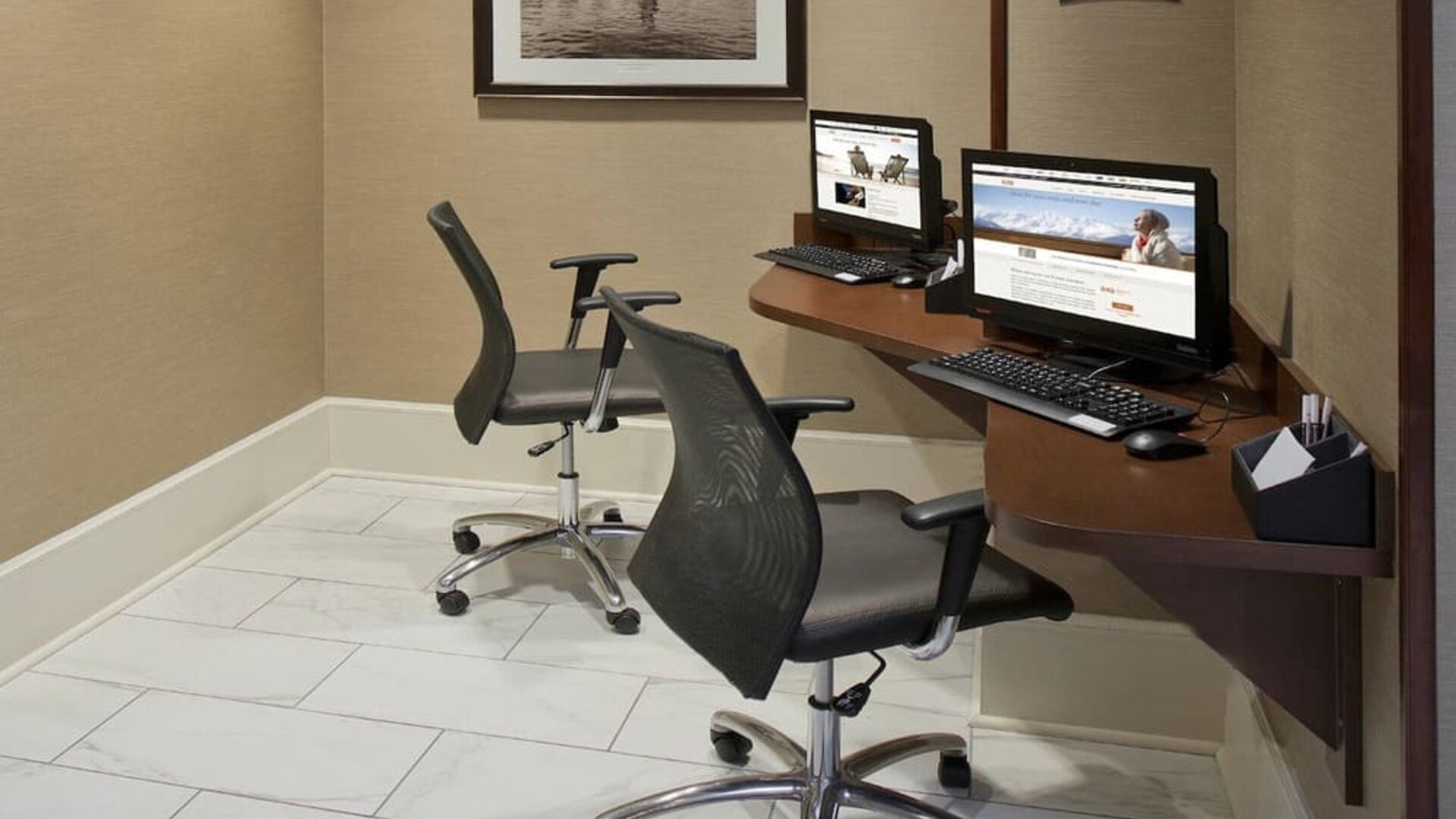 Business center available at Staybridge Suites Baltimore - Inner Harbor.
