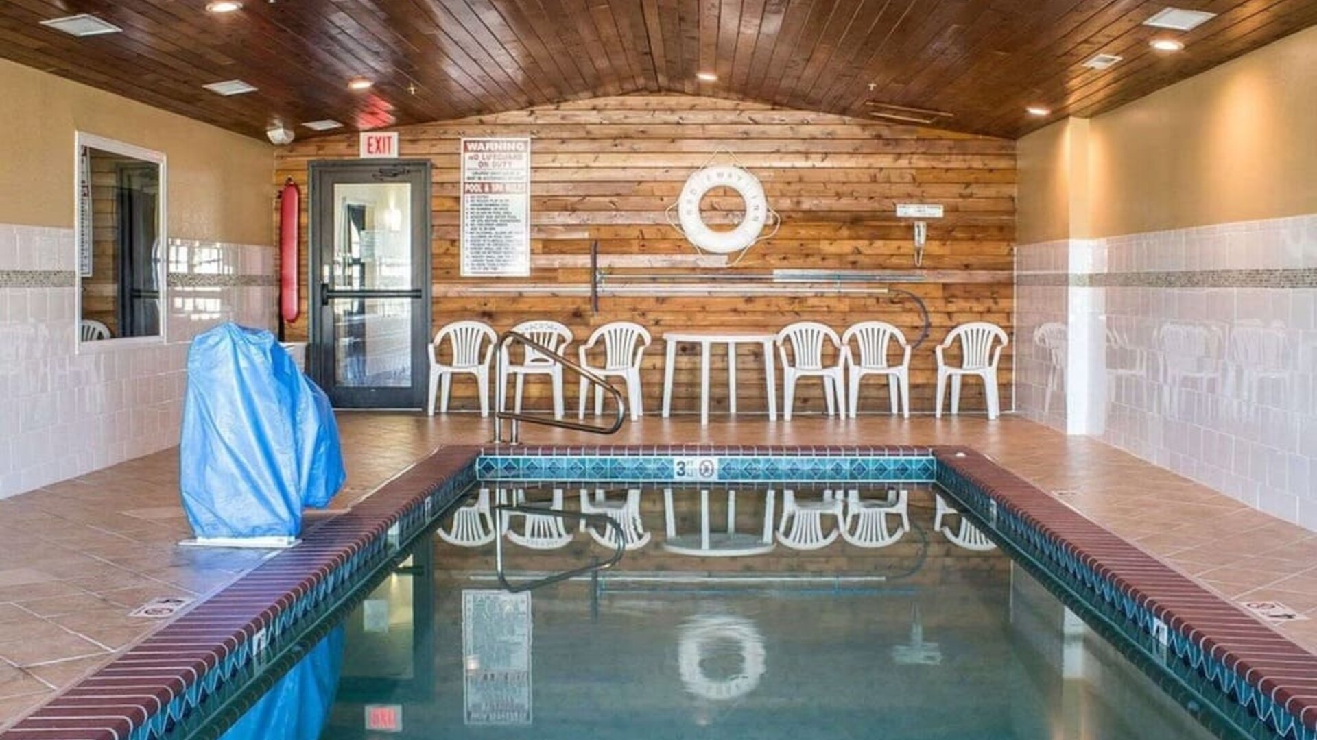 Refreshing indoor pool at Rodeway Inn Milford.