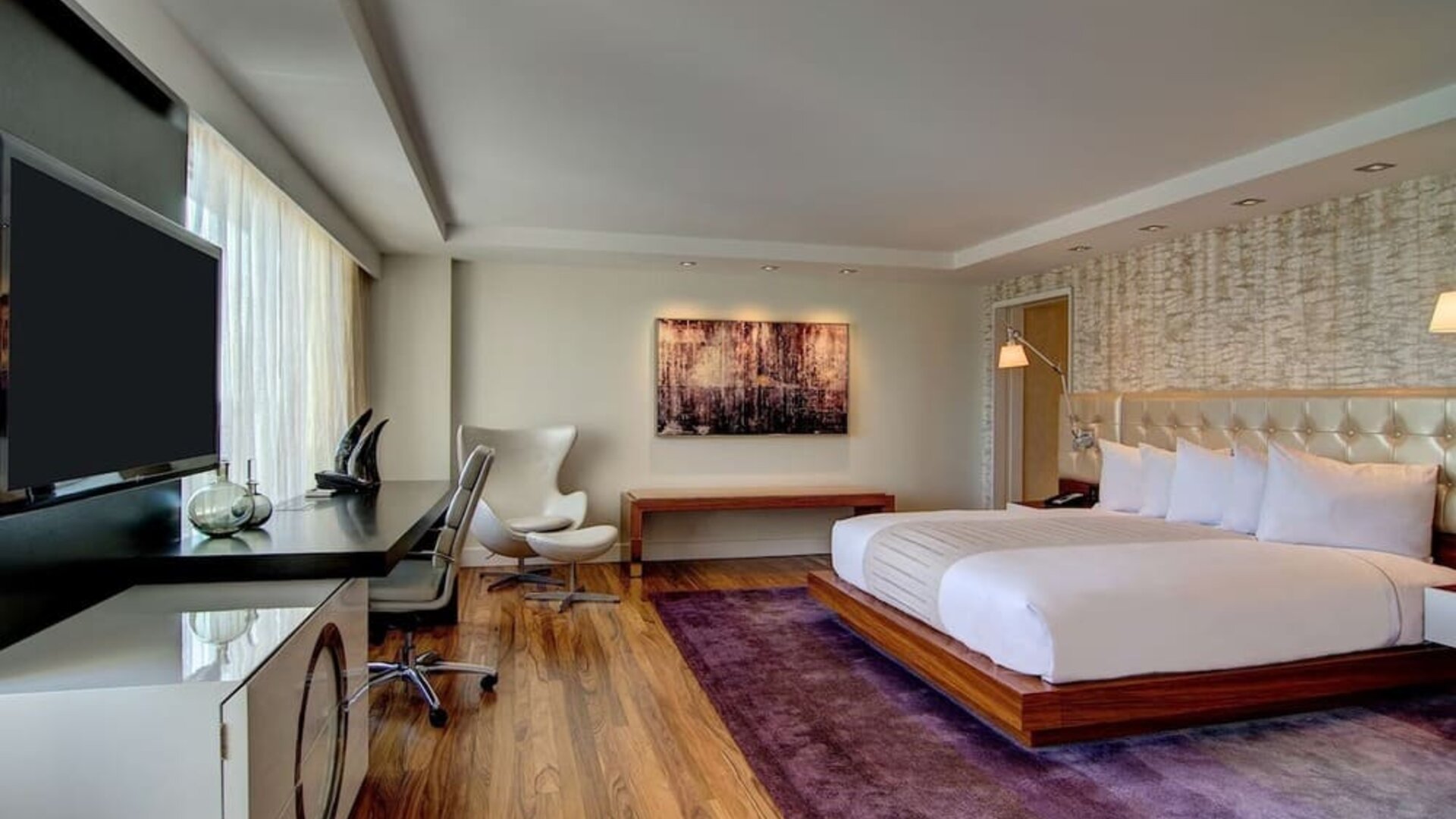 Spacious day use room with work desk at Hilton McLean Tysons Corner.
