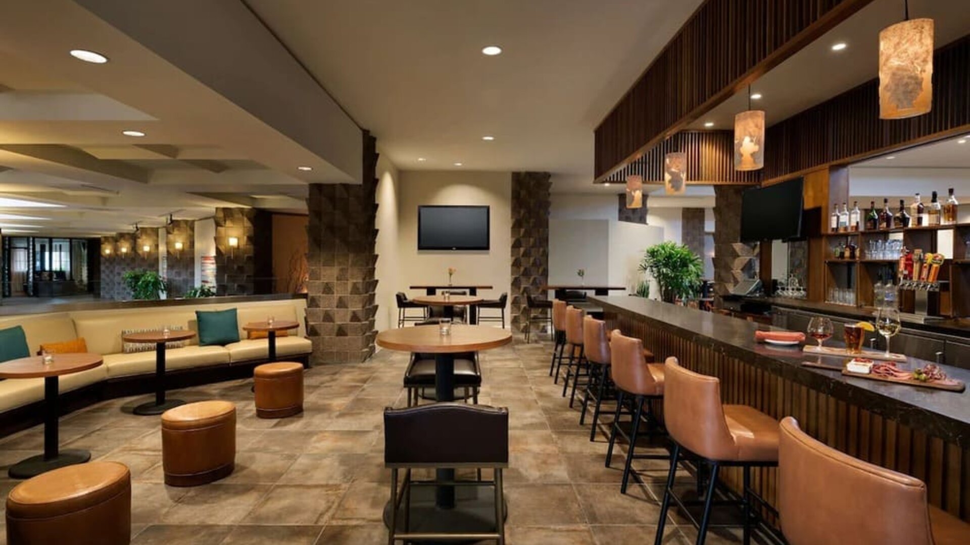 Hotel bar at DoubleTree By Hilton Scottsdale.