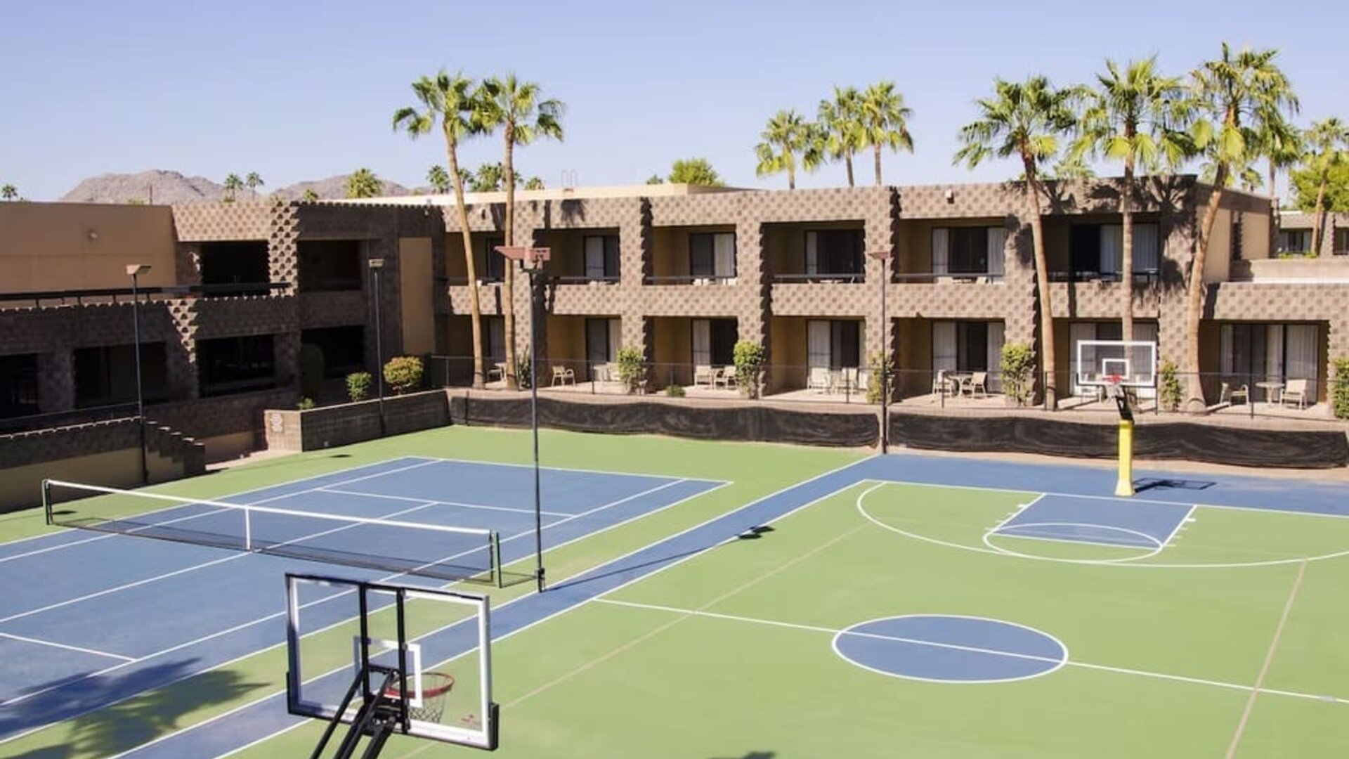 Tennis court available at DoubleTree By Hilton Scottsdale.