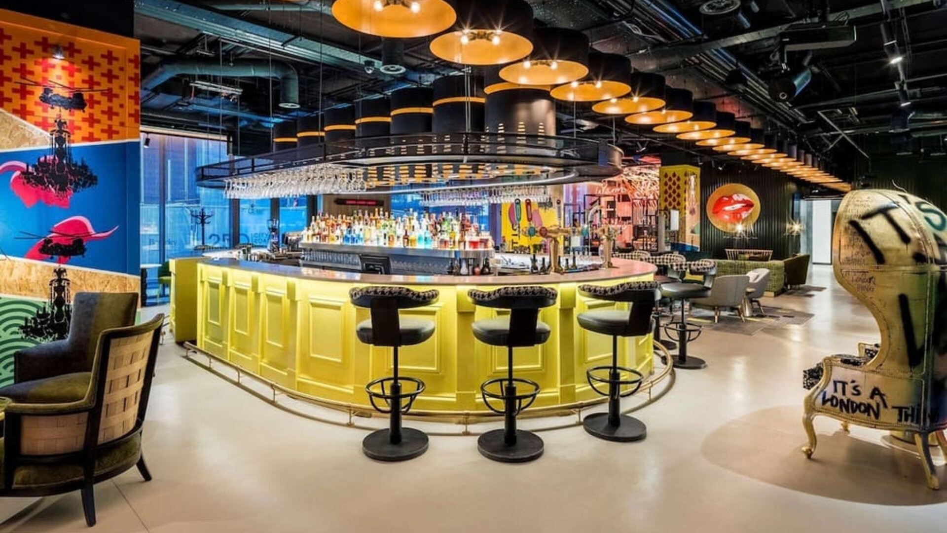 Hotel bar at nhow London.