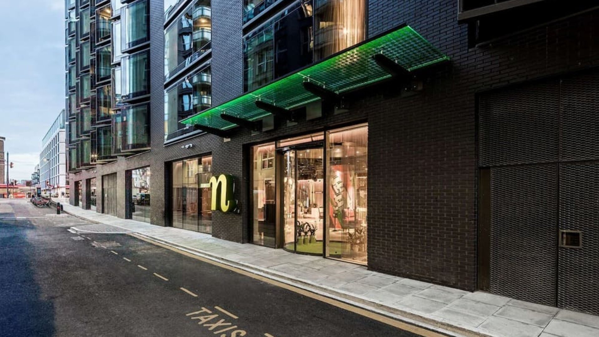 Hotel exterior at nhow London.