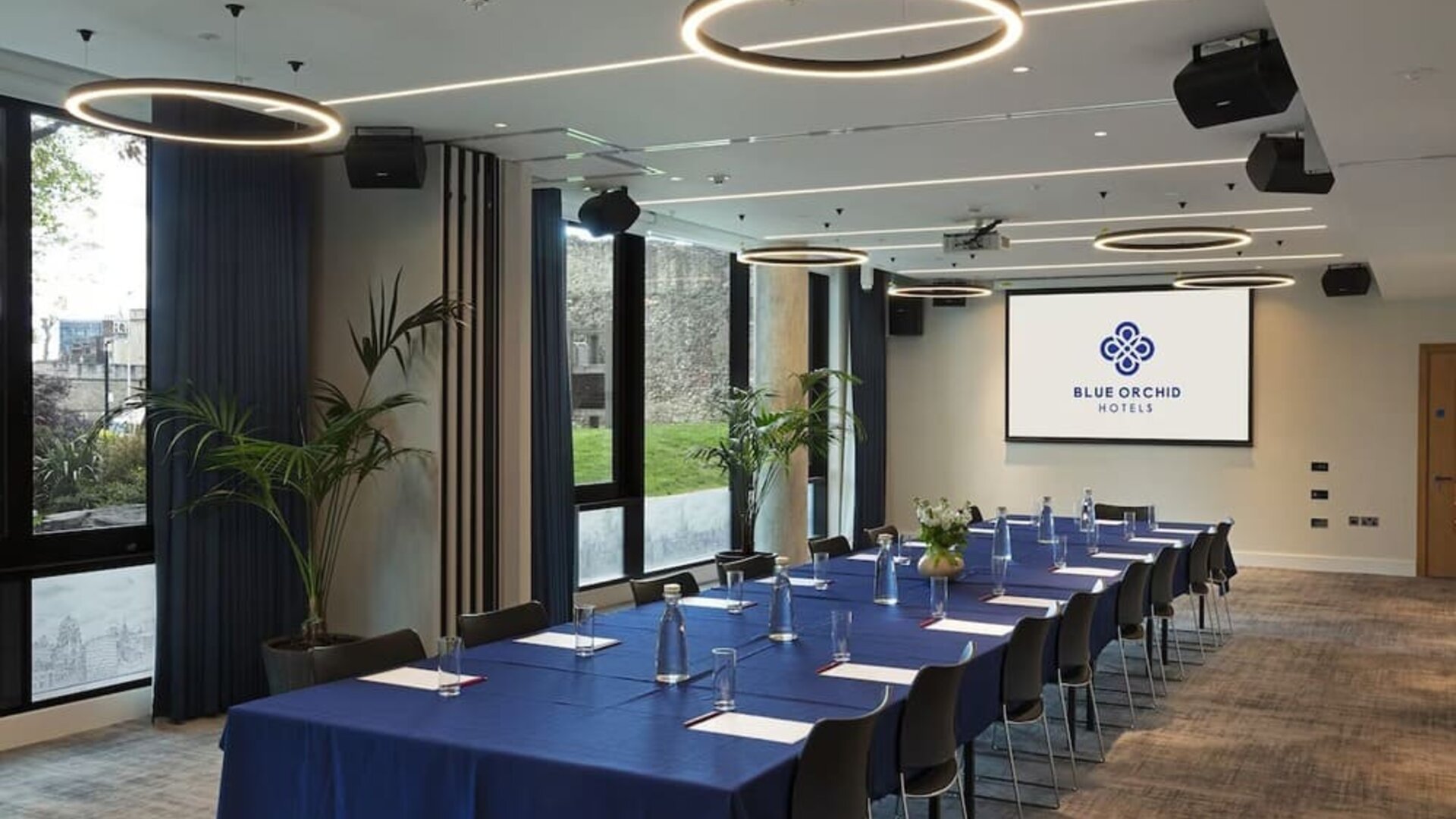 Professional meeting room at Tower Suites Hotel by Blue Orchid.