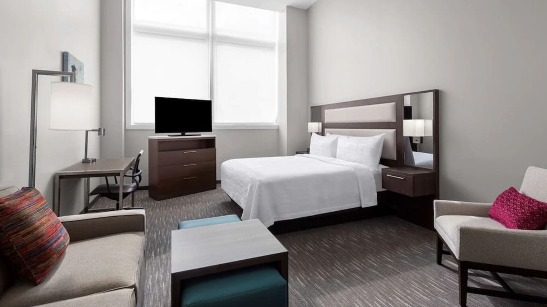 Day use room with natural light at Homewood Suites By Hilton Nashville.