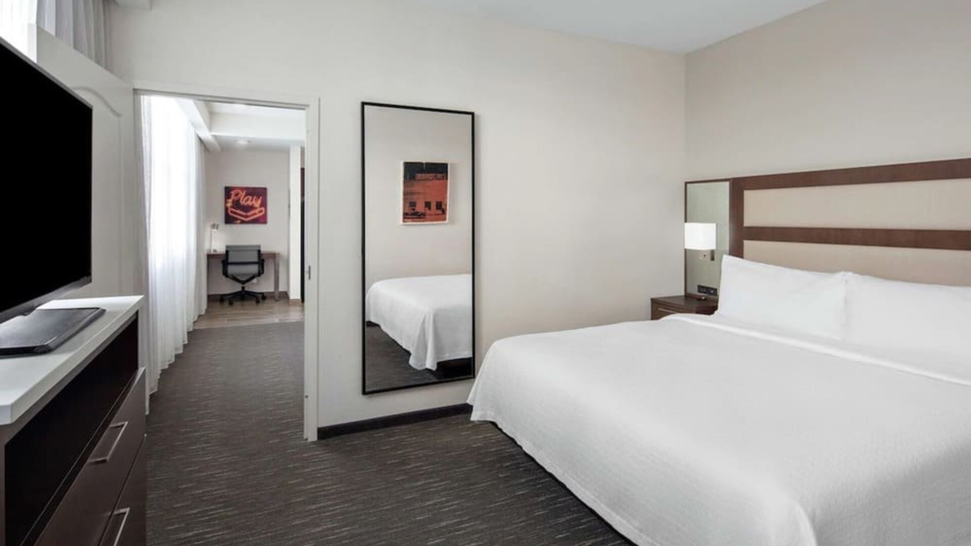 Day use room with work desk at Homewood Suites By Hilton Nashville.