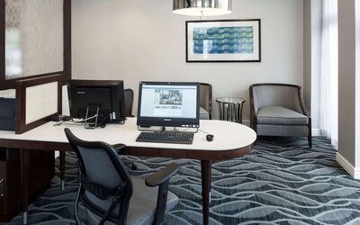 Business center available at Homewood Suites By Hilton San Jose Airport-Silicon Valley.