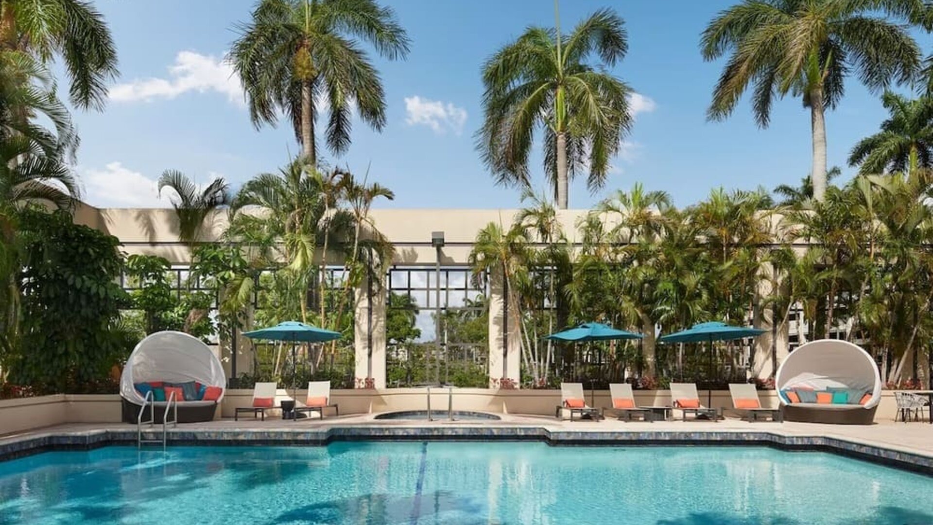 Refreshing outdoor pool at Marriott Boca Raton.