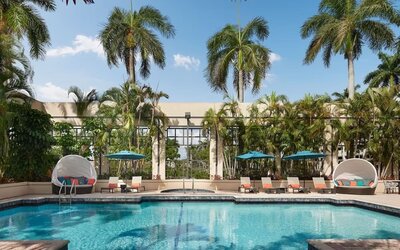 Refreshing outdoor pool at Marriott Boca Raton.