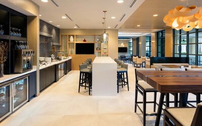 Executive lounge perfect for coworking at Marriott Boca Raton.