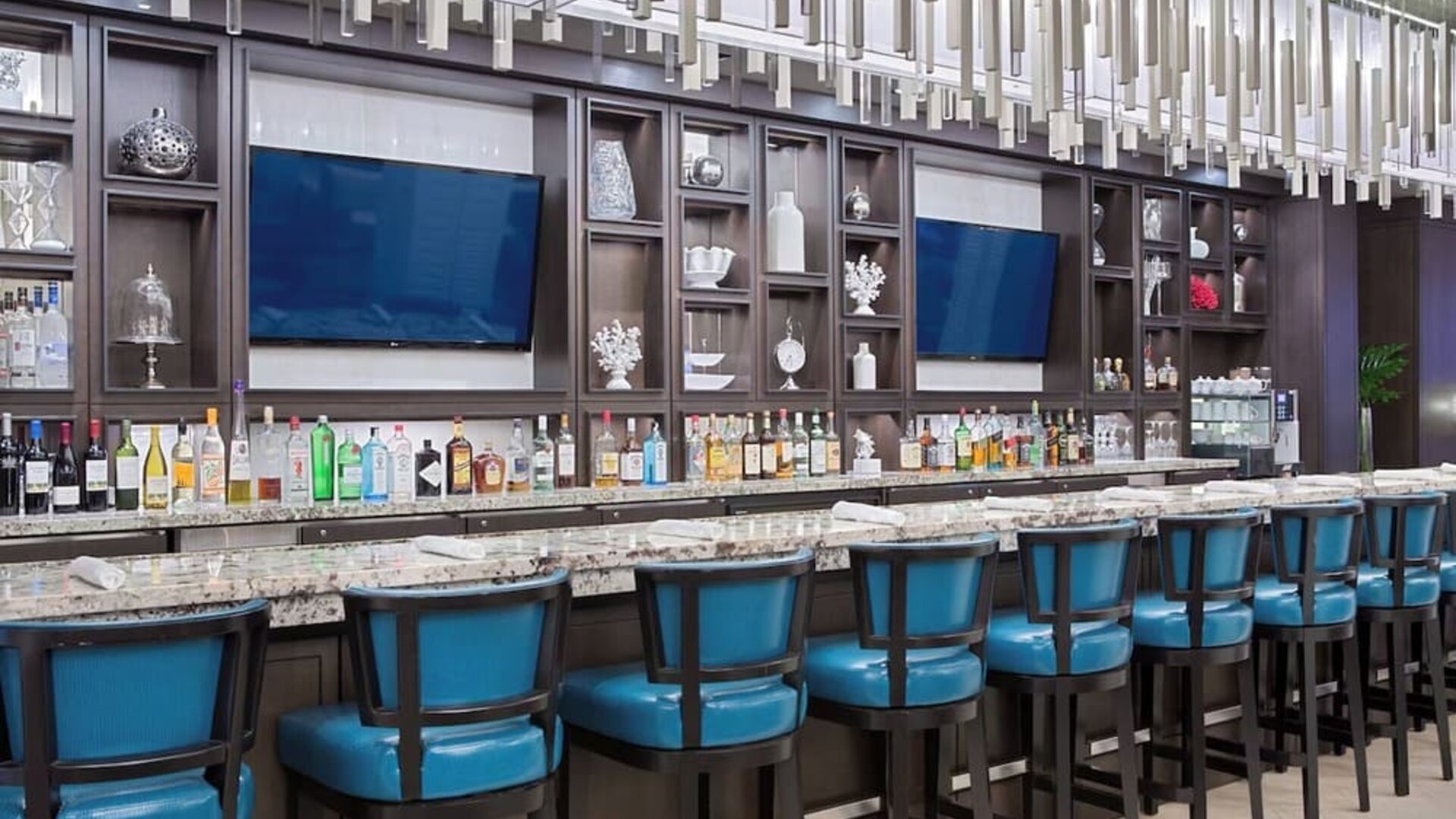 Hotel bar at Marriott Boca Raton.