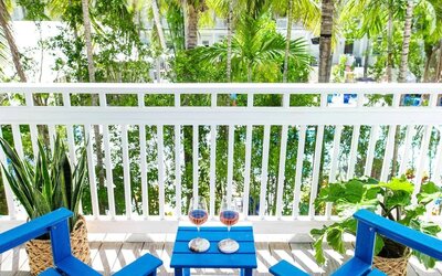 Day rooms with balcony at Parrot Key Hotel & Villas.