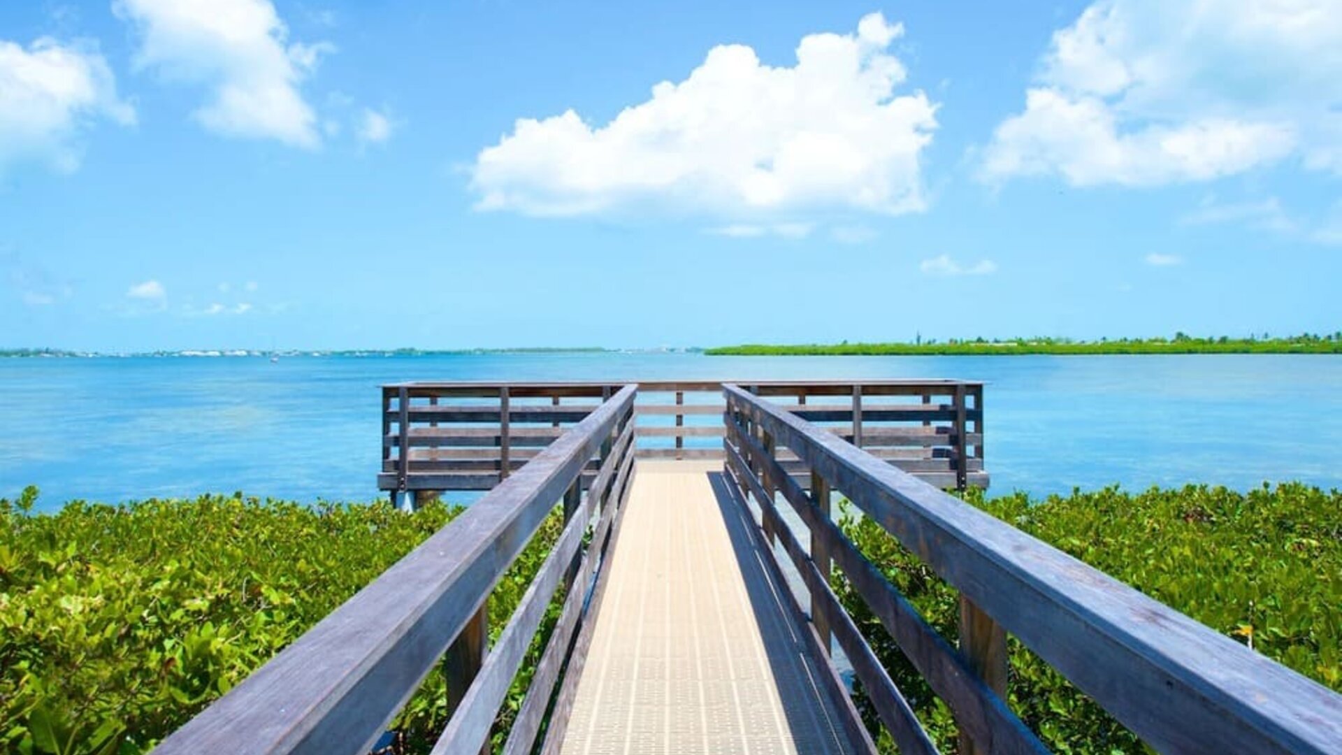 Pier walk at Parrot Key Hotel & Villas.