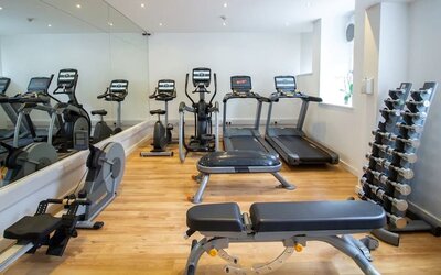 Fully equipped fitness center at The Wellington by Blue Orchid Hotel (FKA The Rochester).