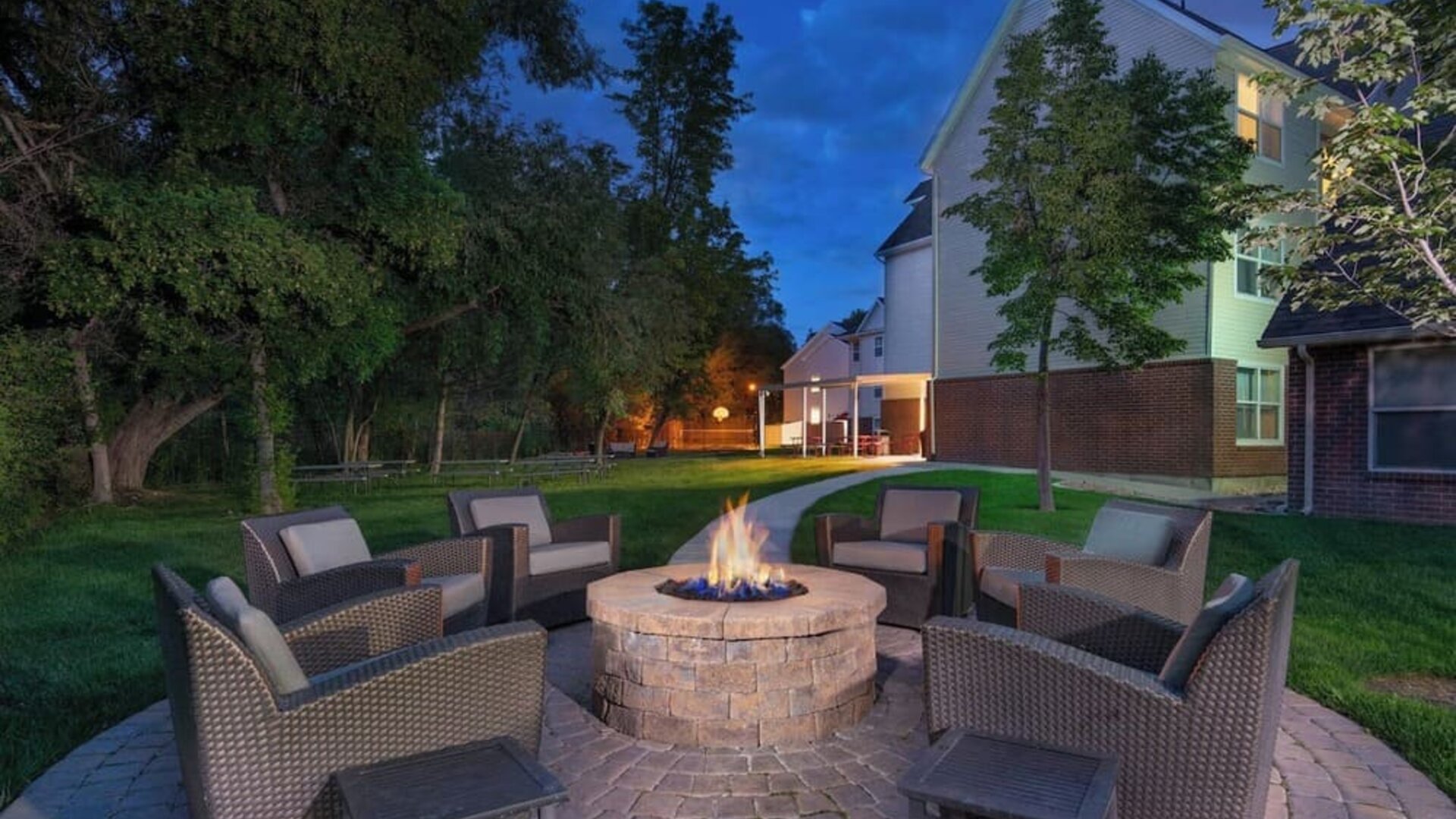 Firepit at Residence Inn By Marriott Provo.