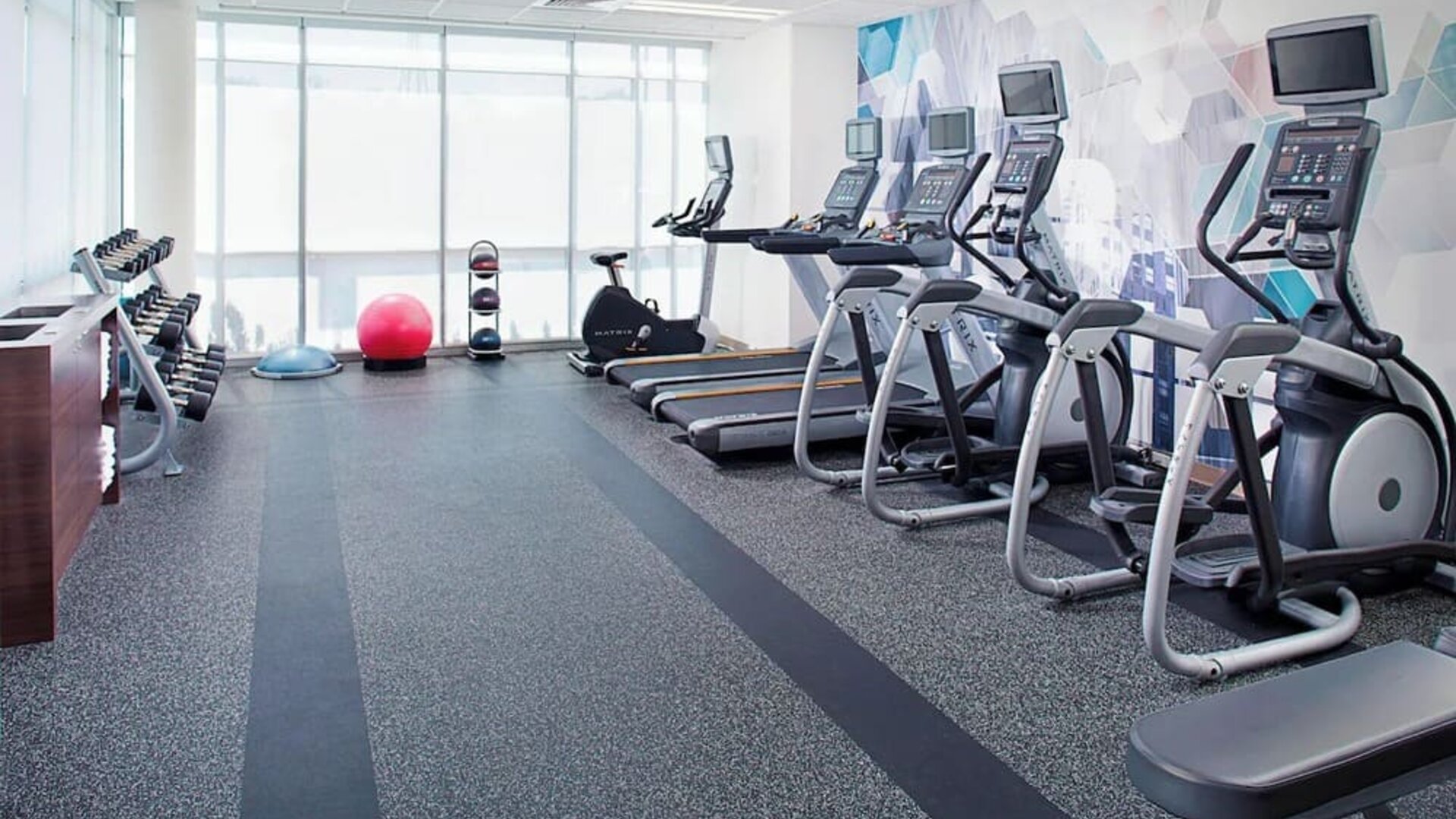 Fitness center available at Springhill Suites Carle Place.