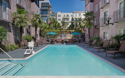 Refreshing outdoor pool at Residence Inn By Marriott San Diego Downtown.