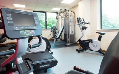 Hotel gym at ibis Styles Birmingham NEC.