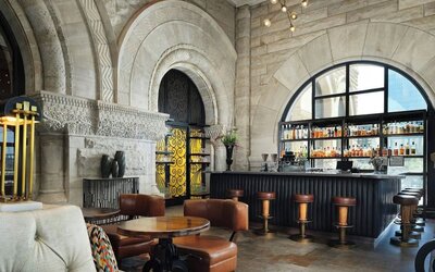 Hotel bar at Union Station Hotel Nashville.