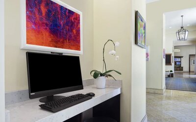 Business center available at Hyatt Regency Valencia.