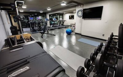 Fitness center at Moxy Phoenix Tempe/ASU Area.