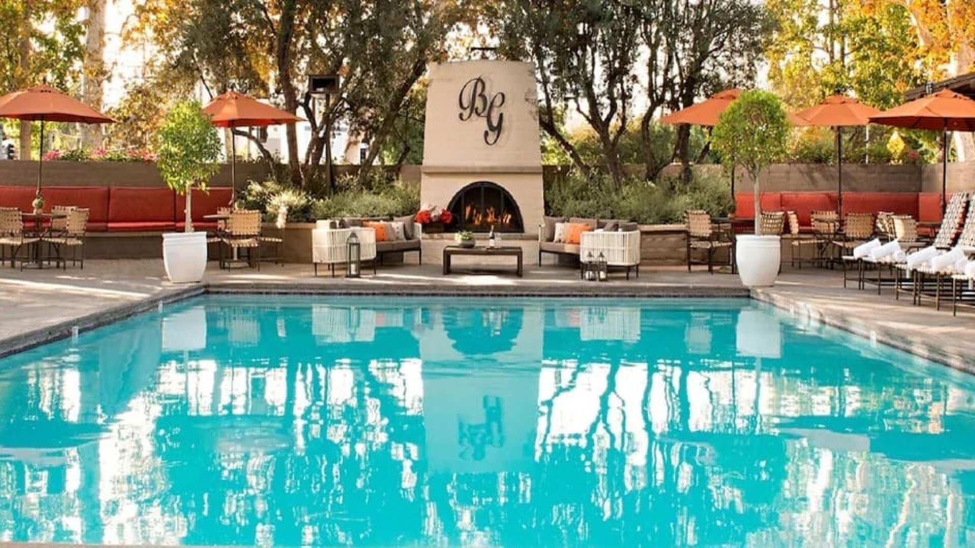 Refreshing outdoor pool at The Garland.
