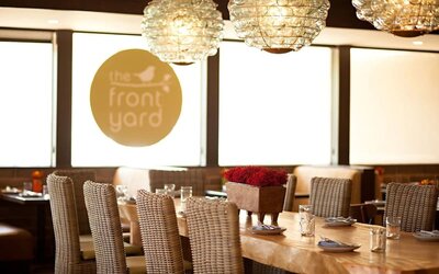 Dining area perfect for coworking at The Garland.