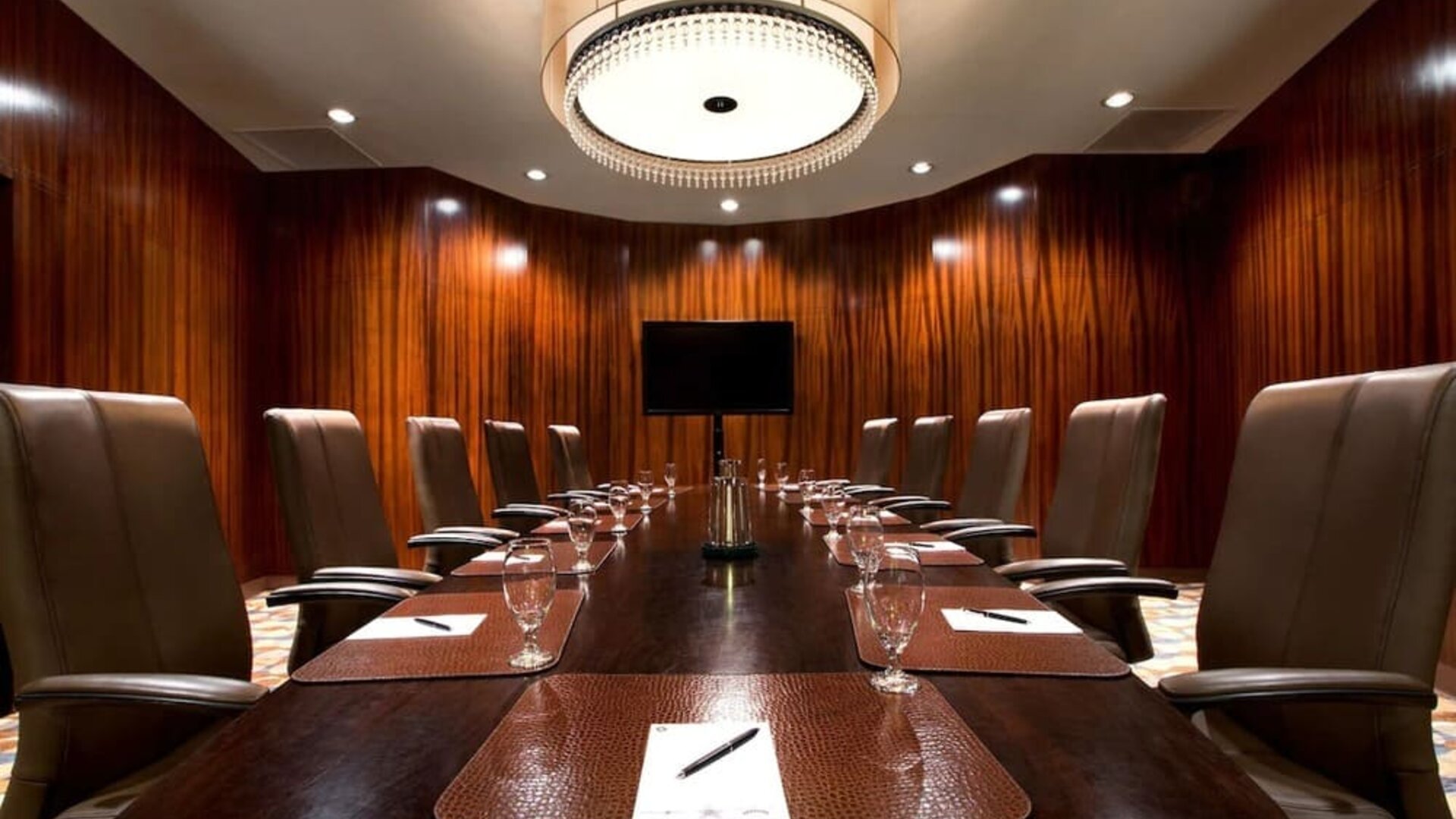 Meeting room at Hyatt Regency Dallas.