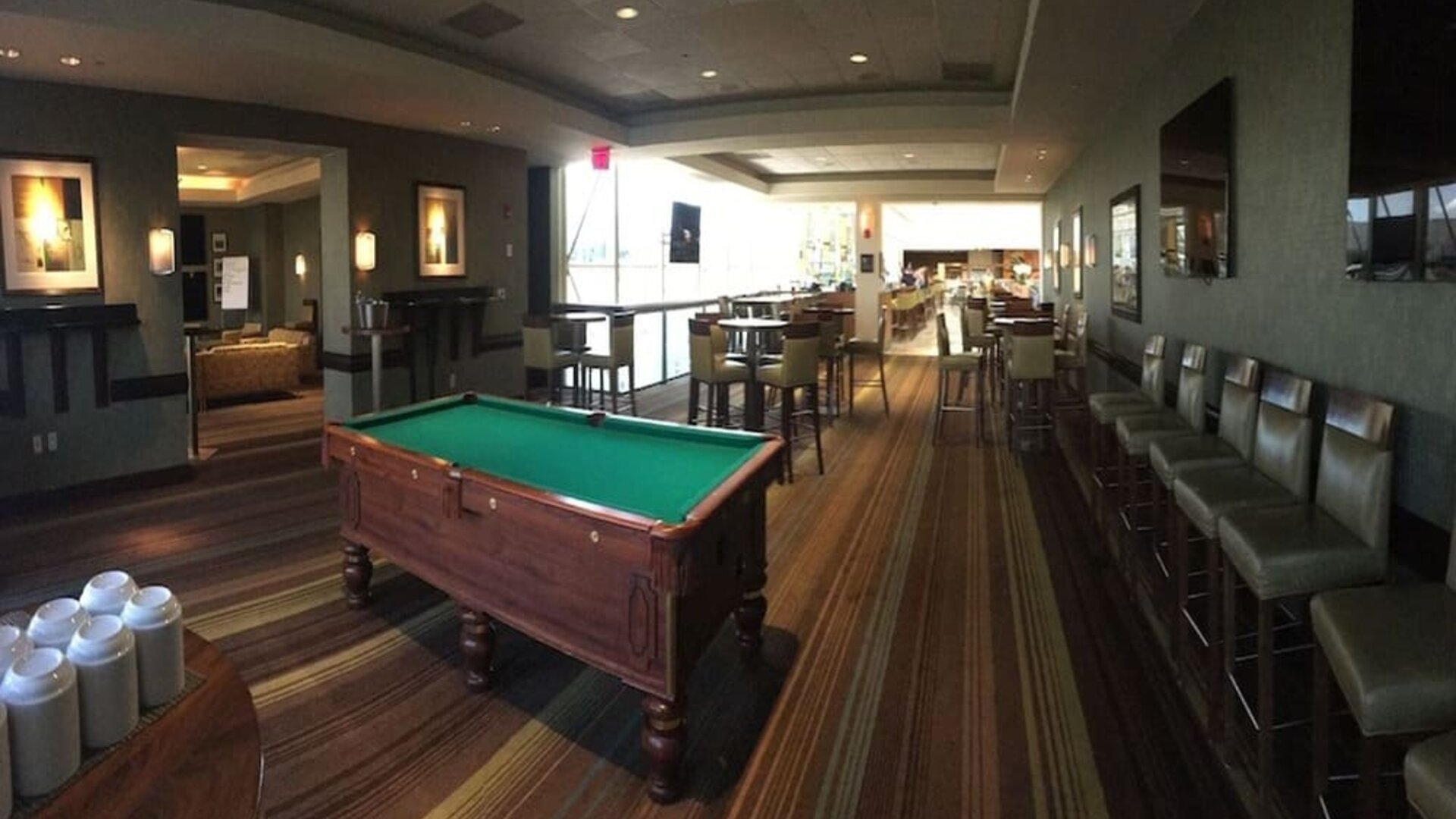 Billiards table available at Hyatt Regency Dallas.