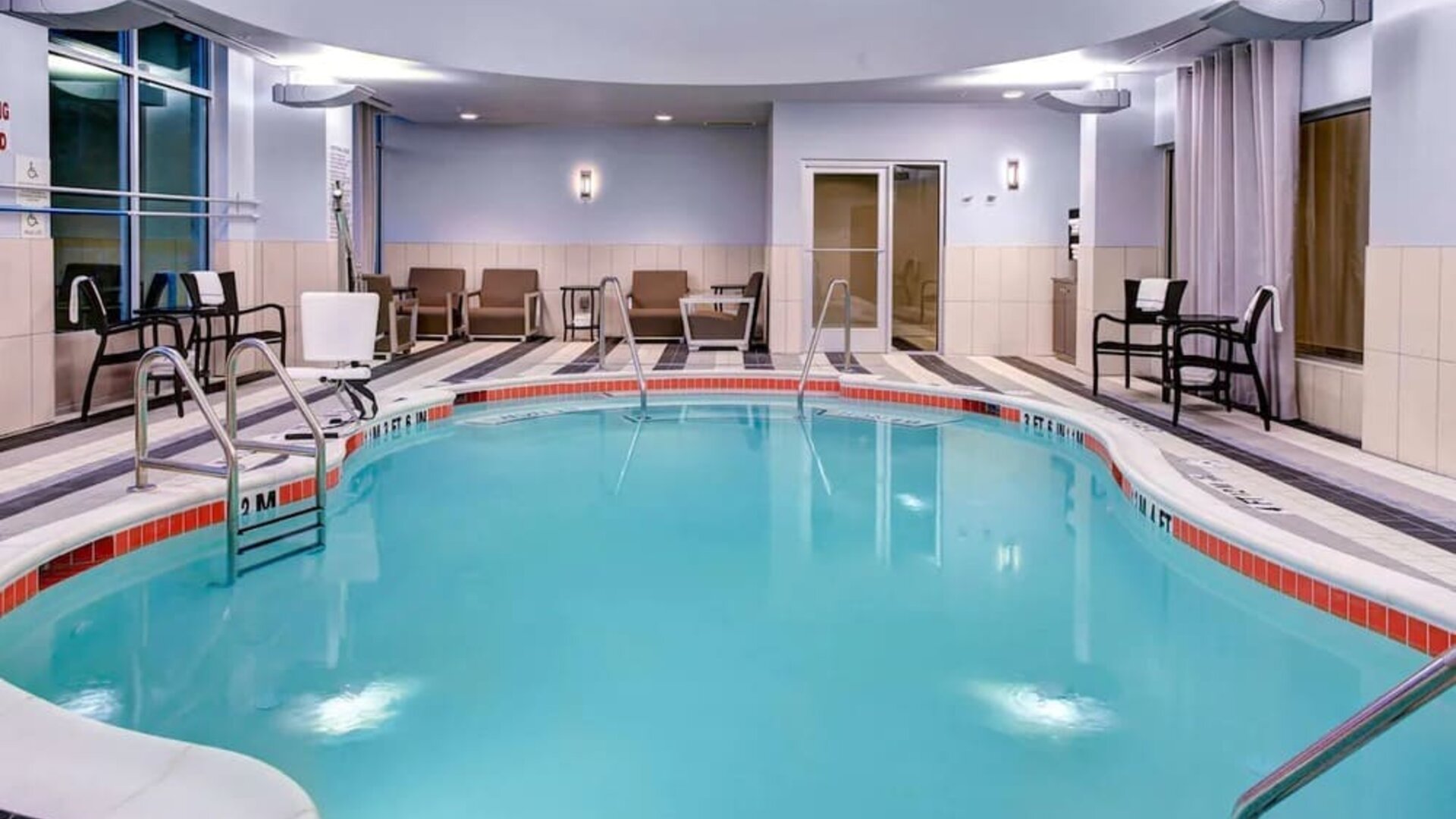 Refreshing indoor pool at Hampton Inn & Suites Atlanta Perimeter Dunwoody.