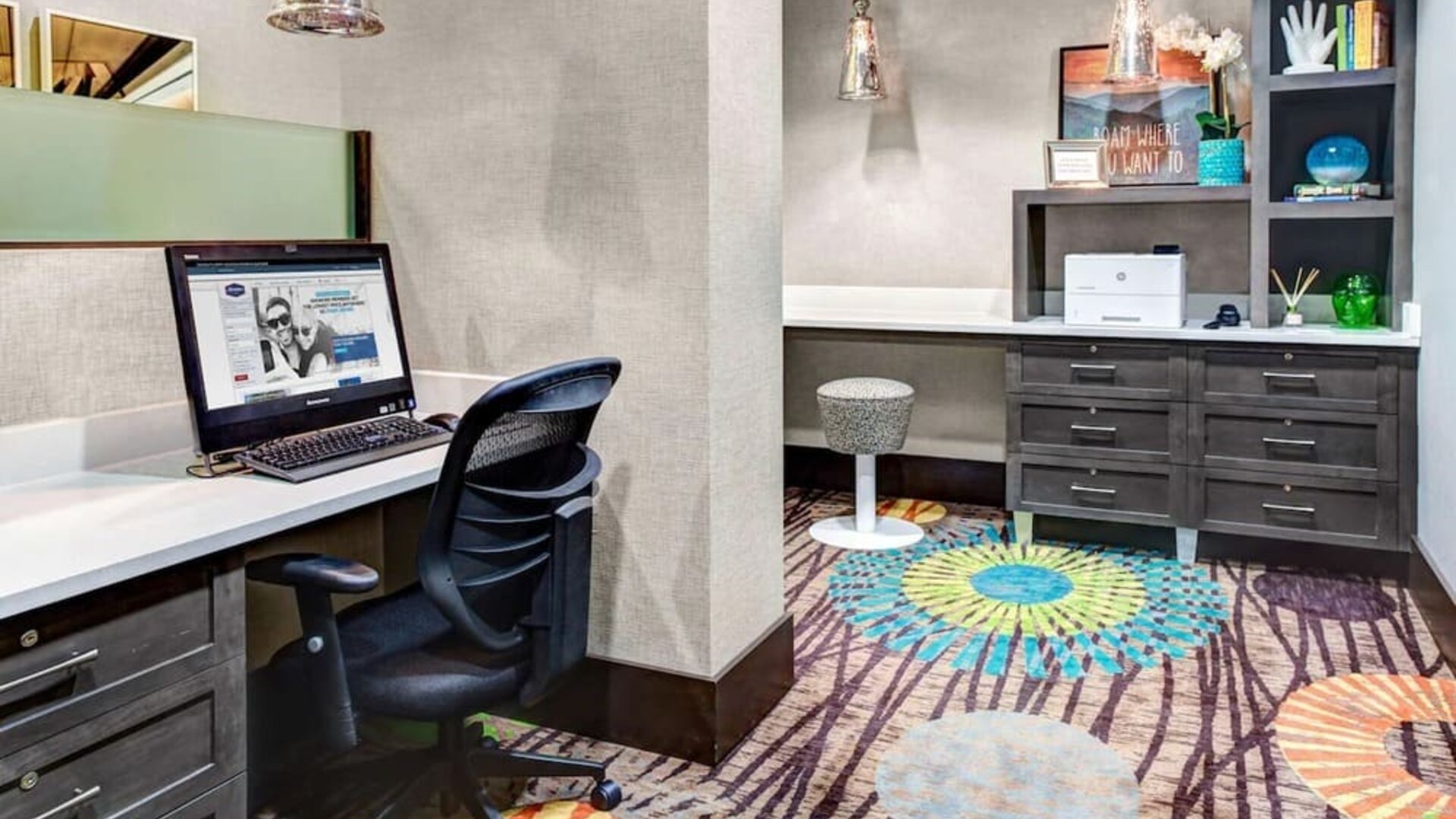 Business center available at Hampton Inn & Suites Atlanta Perimeter Dunwoody.