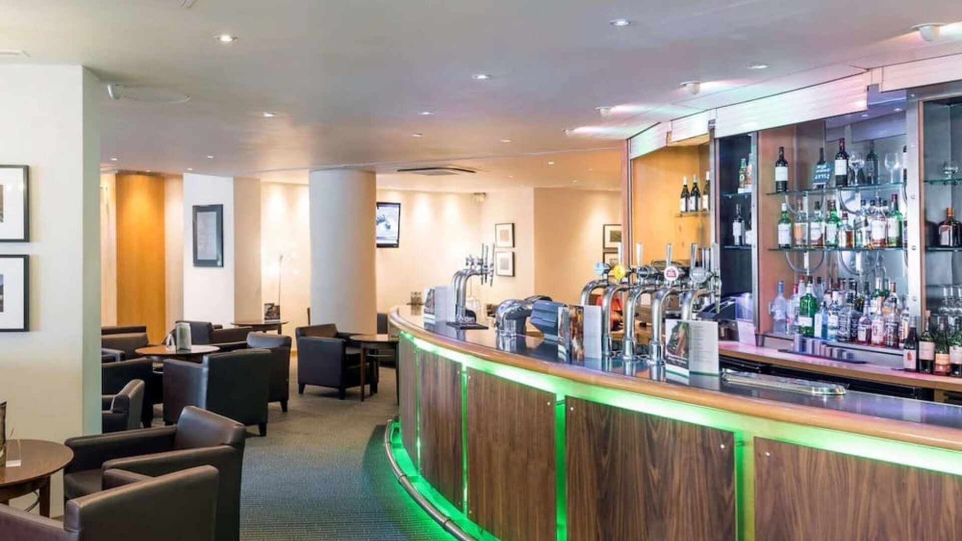 Hotel bar at Best Western London Heathrow Ariel Hotel.